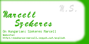 marcell szekeres business card